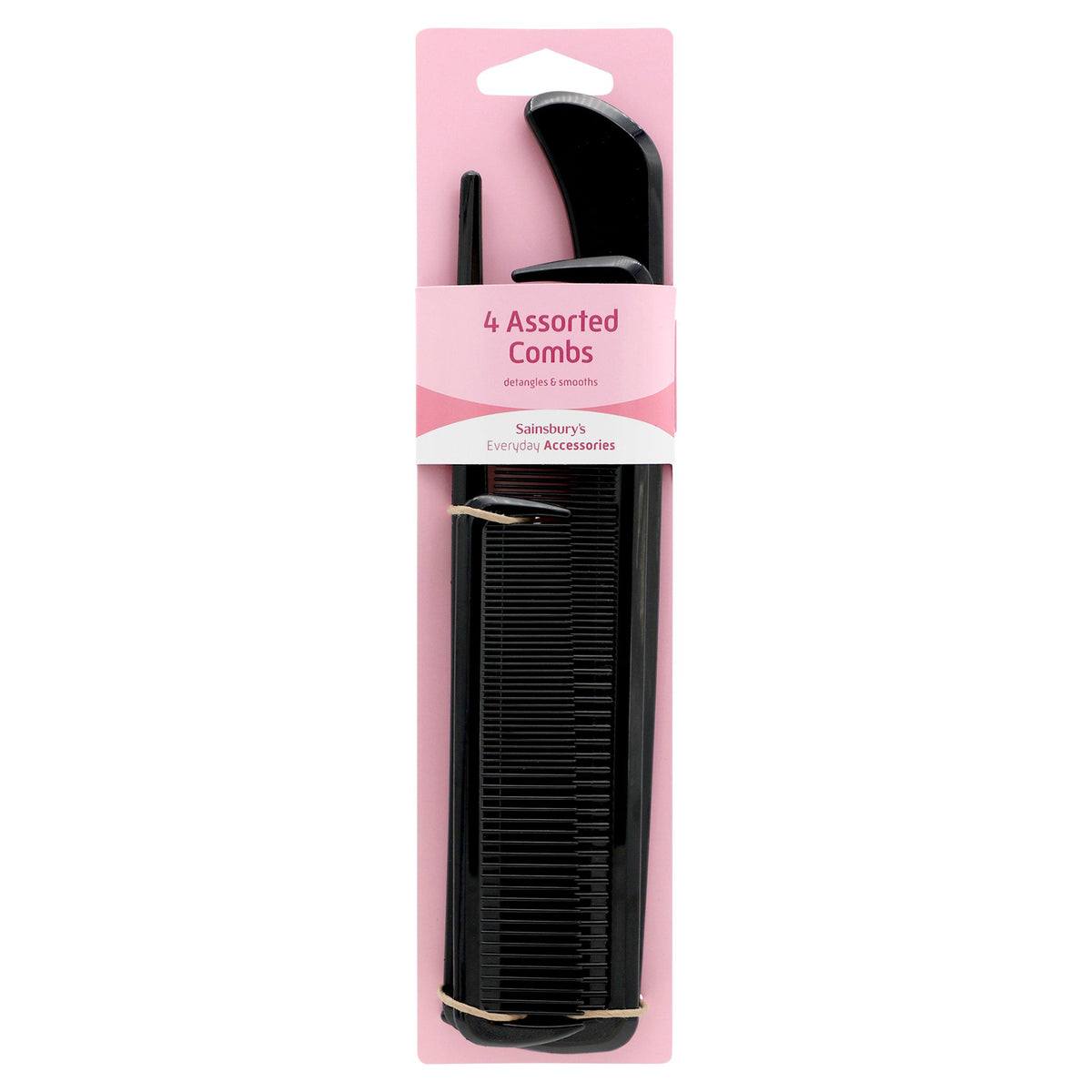Sainsbury's assorted combs pack of 4, UK version
