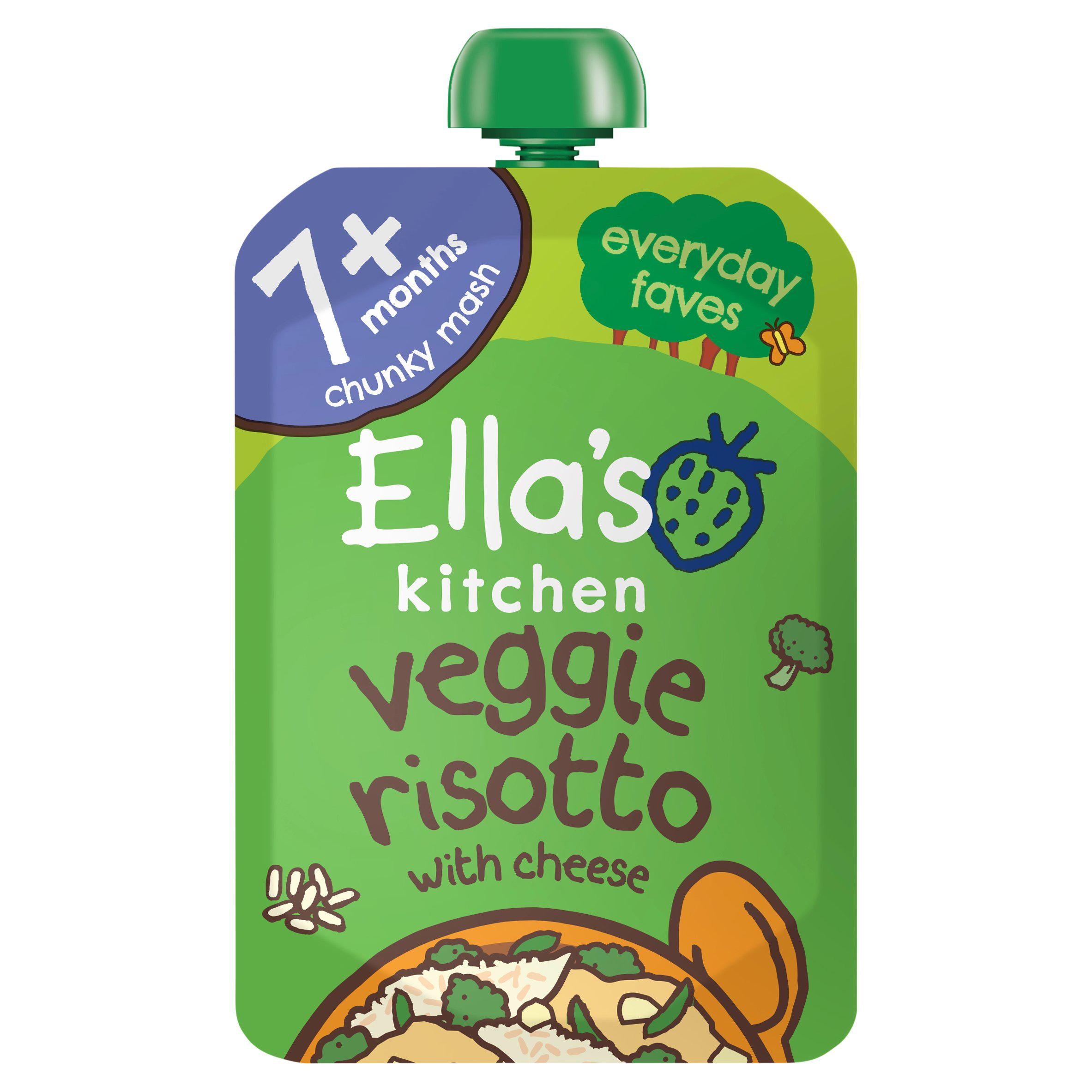 Ella's Kitchen Organic Veggie Risotto baby pouch 130g, UK version
