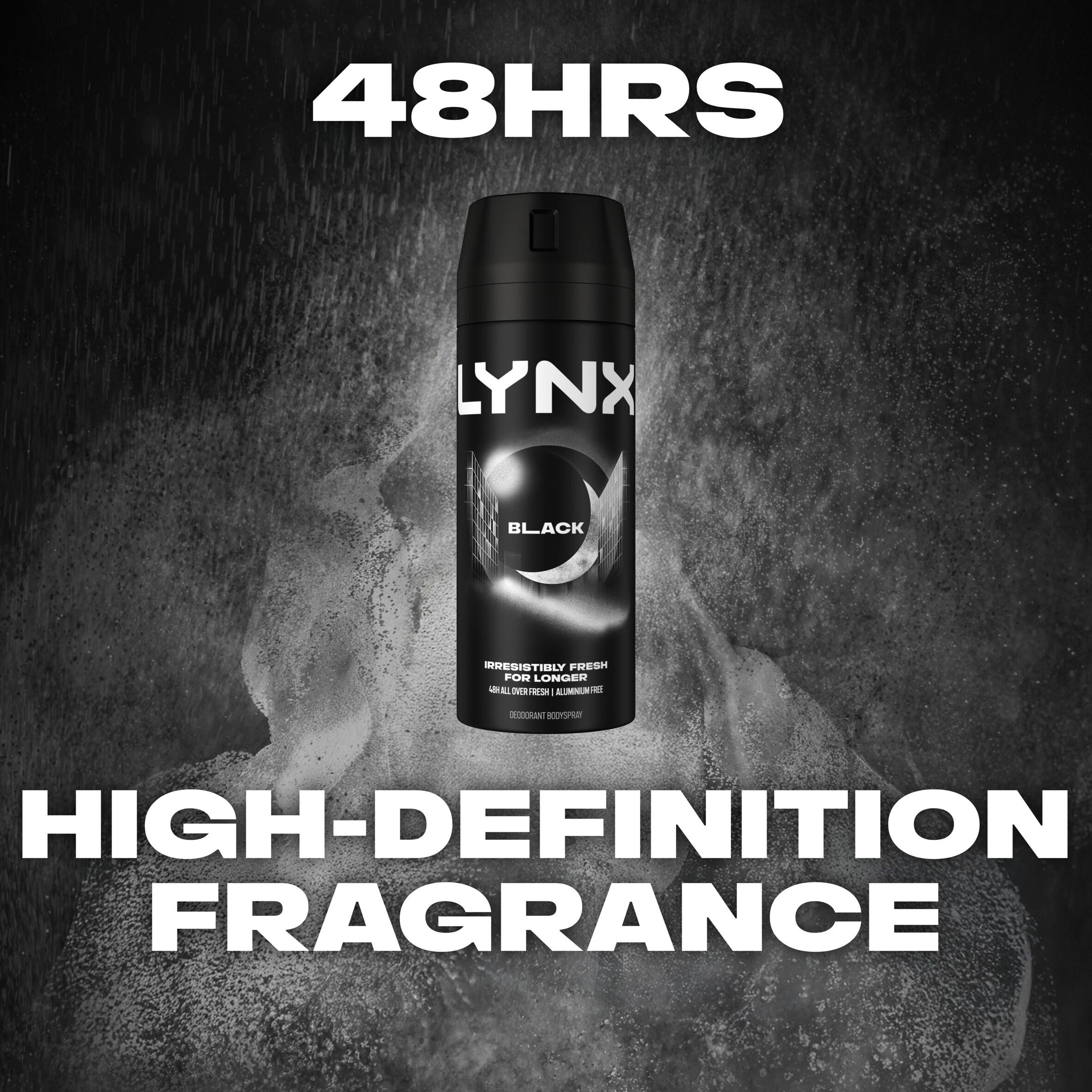 Lynx Black deodorant body spray 150ml (British brand)