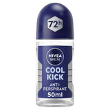 Nivea Men Cool Kick anti-perspirant deodorant roll-on 50ml, imported from the UK