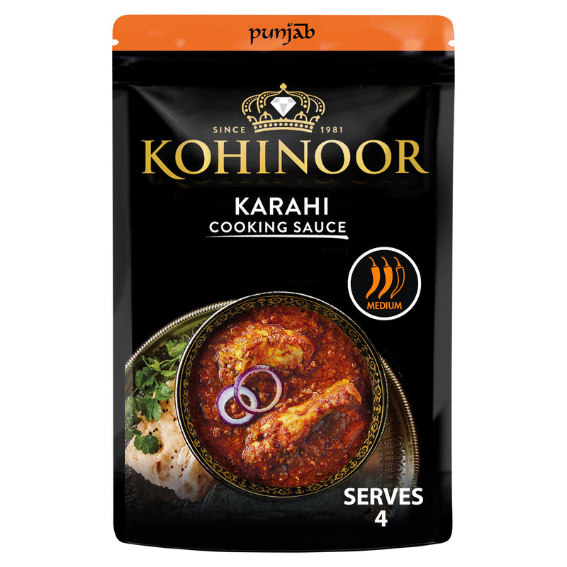 Kohinoor Punjabi Karahi Cooking Sauce 375g, UK version