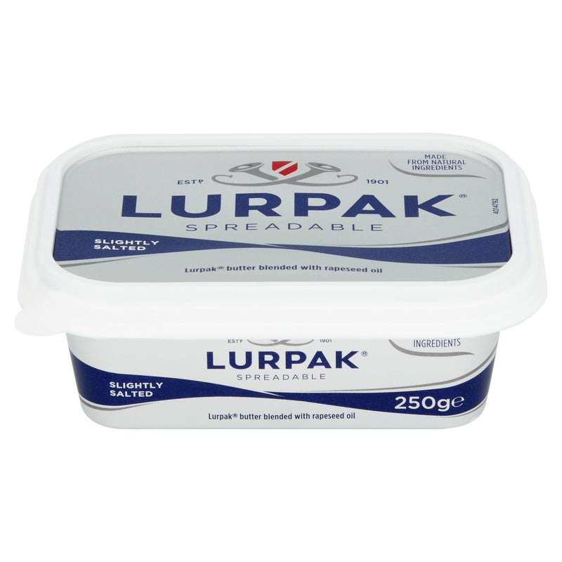 Lurpak slightly salted spreadable butter blend 250g (British brand)