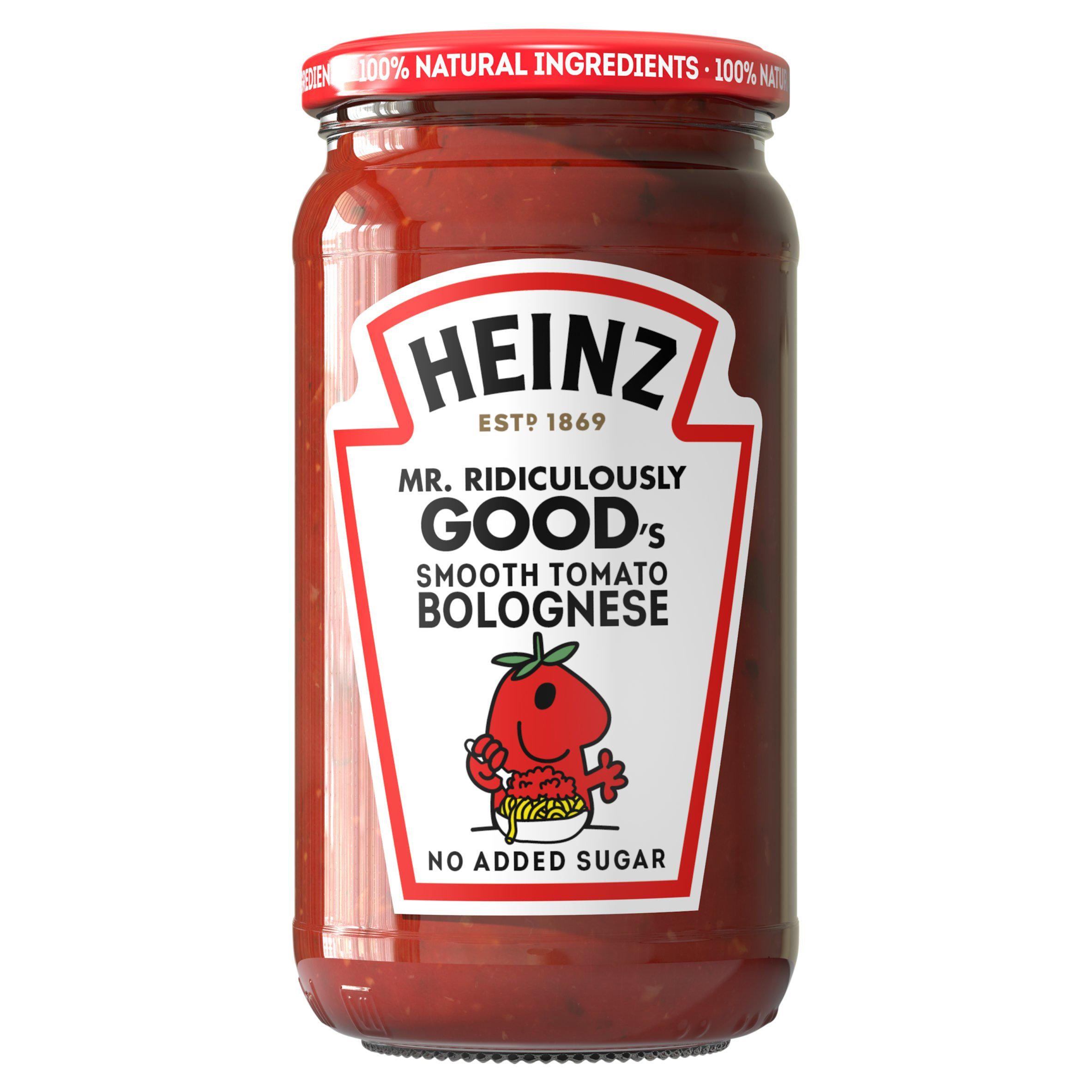 Heinz Mr Ridiculously Good smooth bolognese sauce 490g, UK version