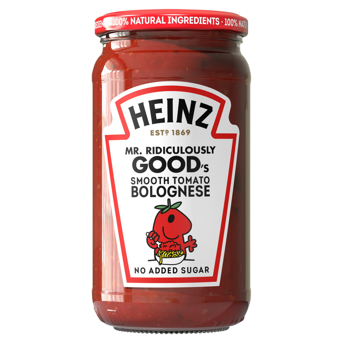 Heinz Mr Ridiculously Good smooth bolognese sauce 490g, UK version