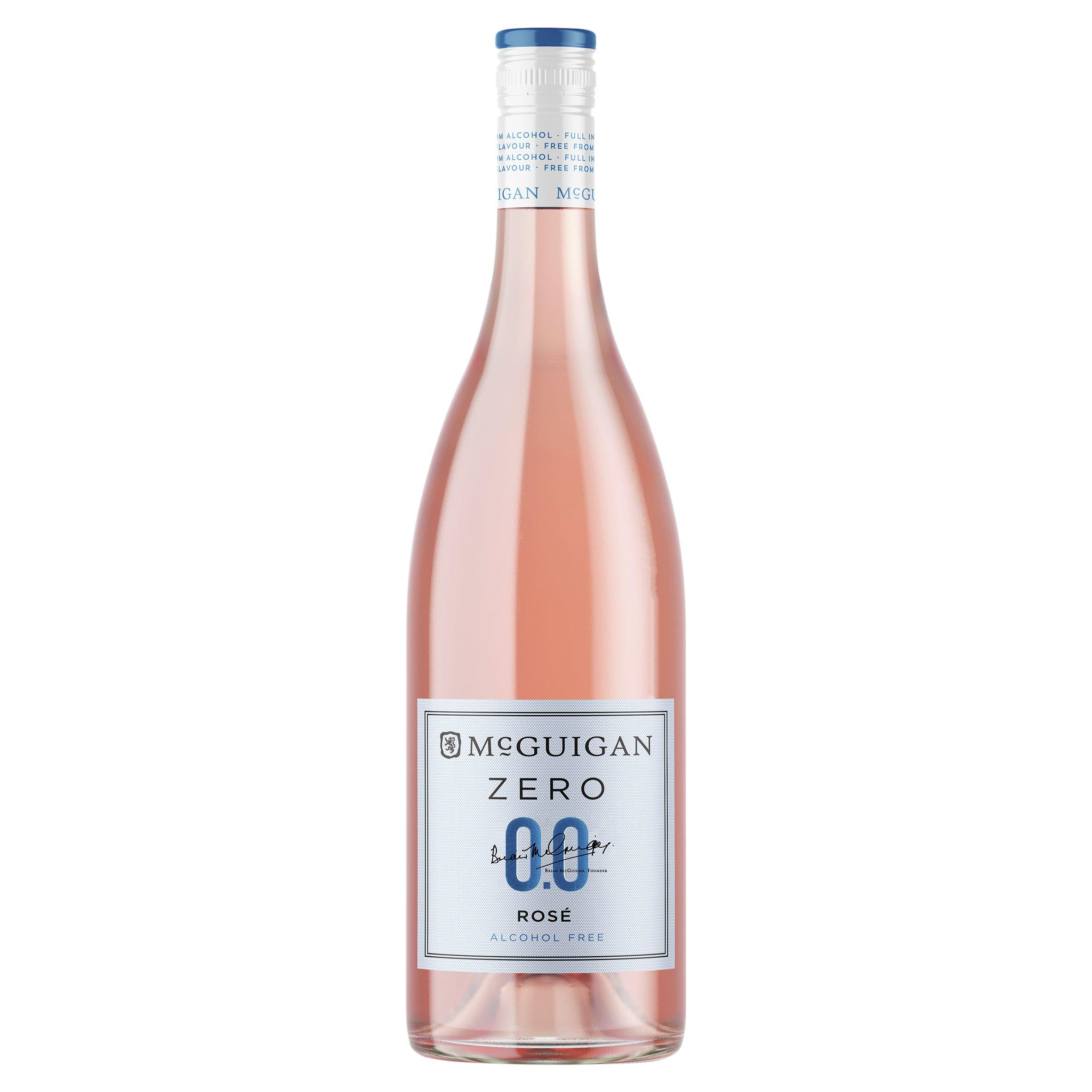 McGuigan Zero alcohol-free rosé wine 75cl, imported from the UK