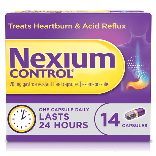 Nexium Control Heartburn Relief Indigestion and Acid Reflux Capsules x14 GOODS Sainsburys   