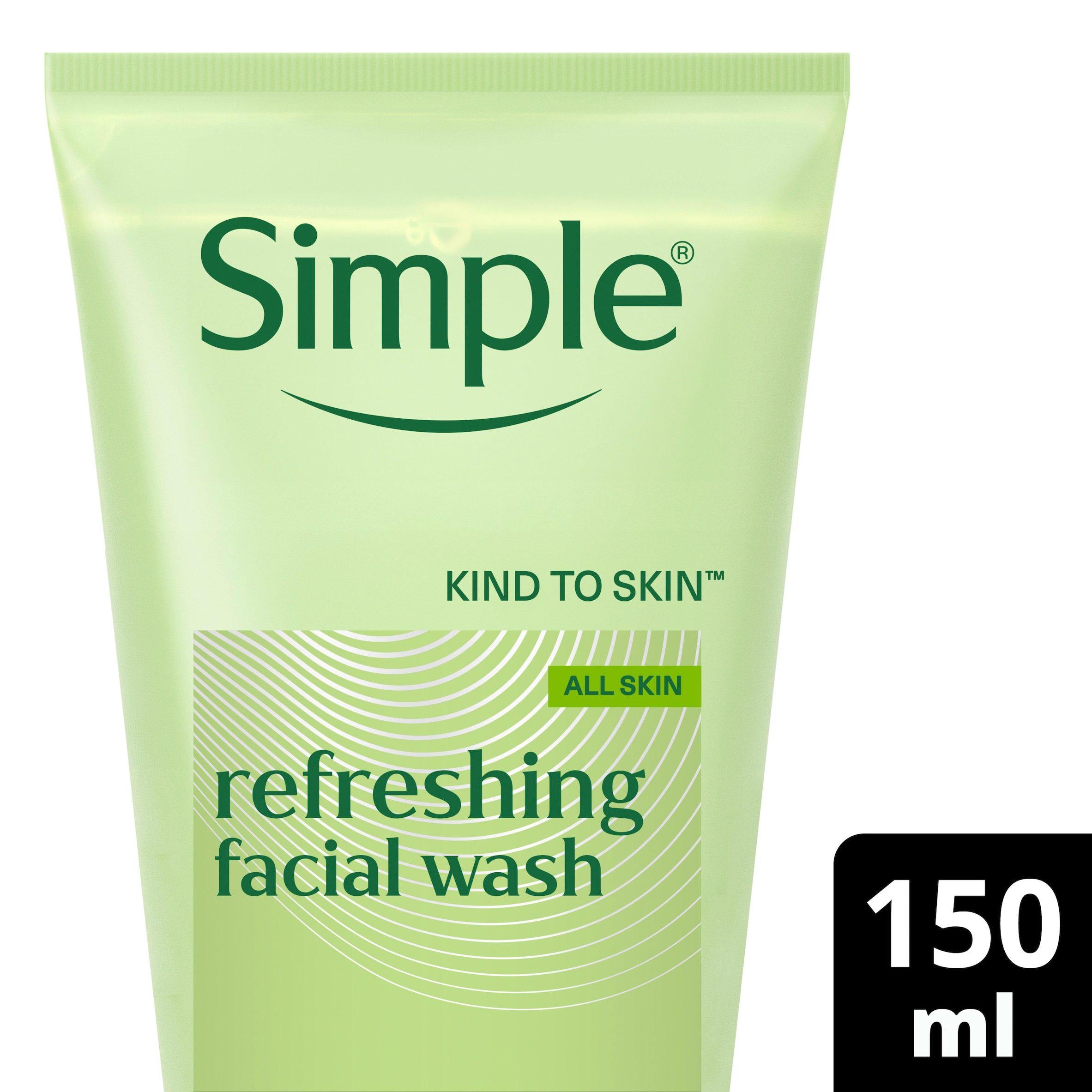 Simple Refreshing Face Wash Gel 150ml, imported from the UK