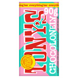 Tony's Chocolonely milk chocolate bar with caramel and pretzel 90g, imported from the UK