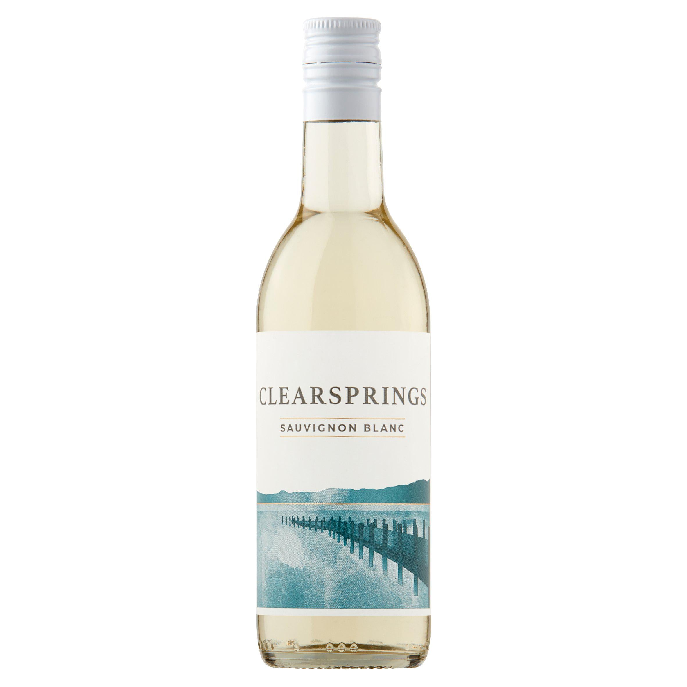 Clearsprings Sauvignon Blanc wine 18.7cl, UK version