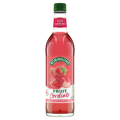 Sainsburys Robinsons Raspberry, Rhubarb & Orange Blossom Fruit Cordial 500ml- Buy online at McGrocer