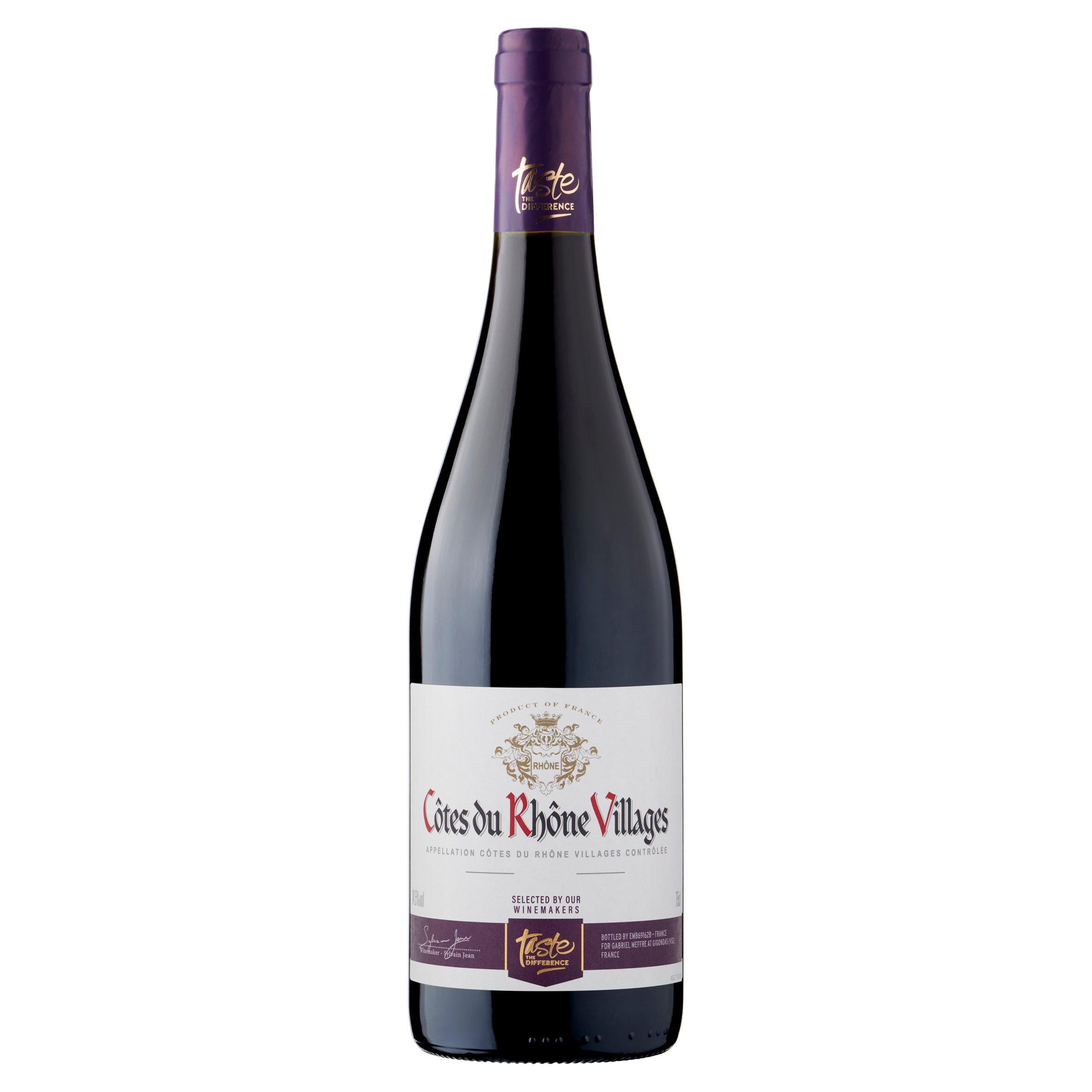 Sainsbury's Taste the Difference Côtes du Rhône red wine 75cl (British brand)