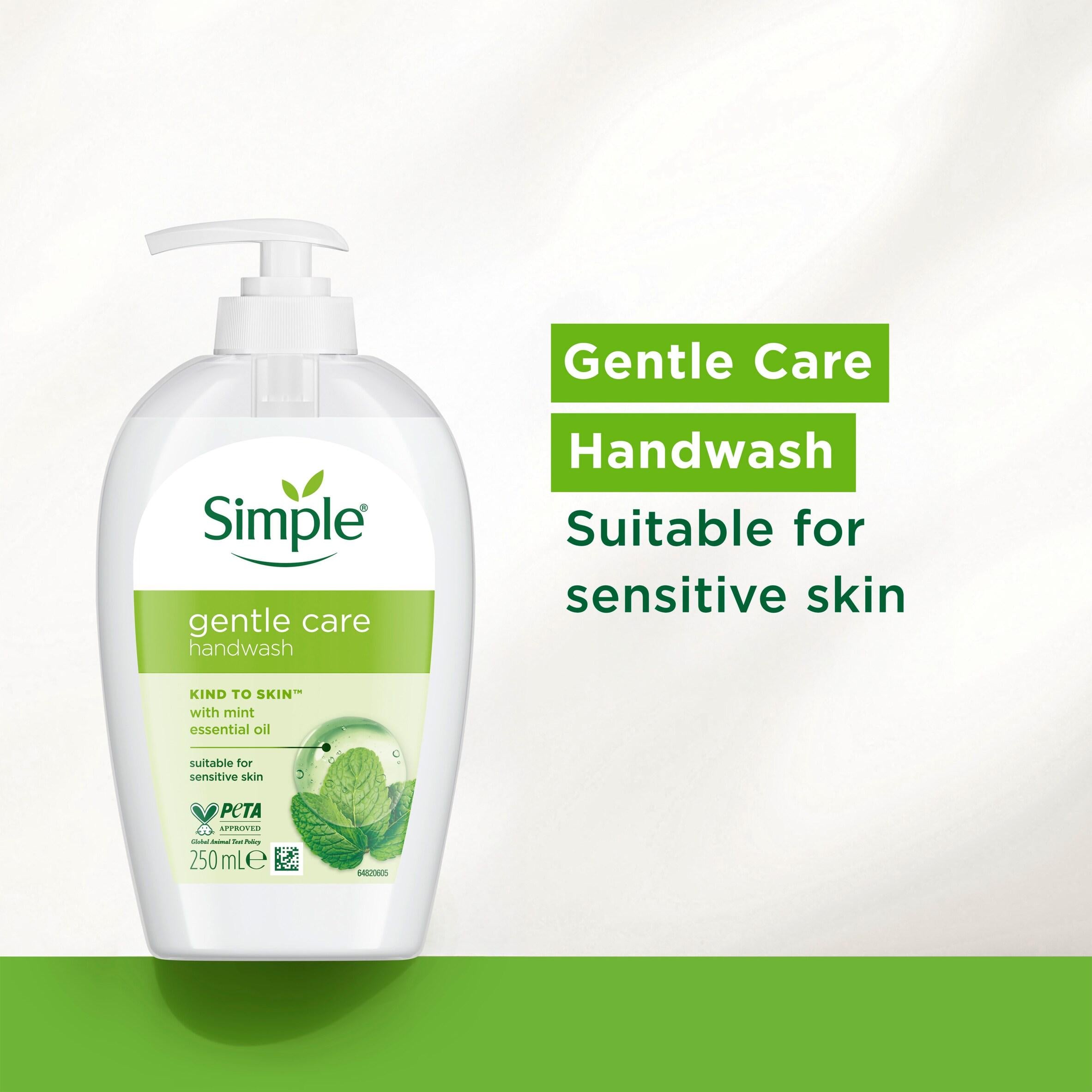 Simple antibacterial handwash gentle care 250ml - British product