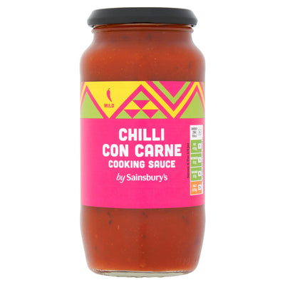 Sainsburys Sainsbury's Mild Chilli Con Carne Cooking Sauce 500g- Buy online at McGrocer