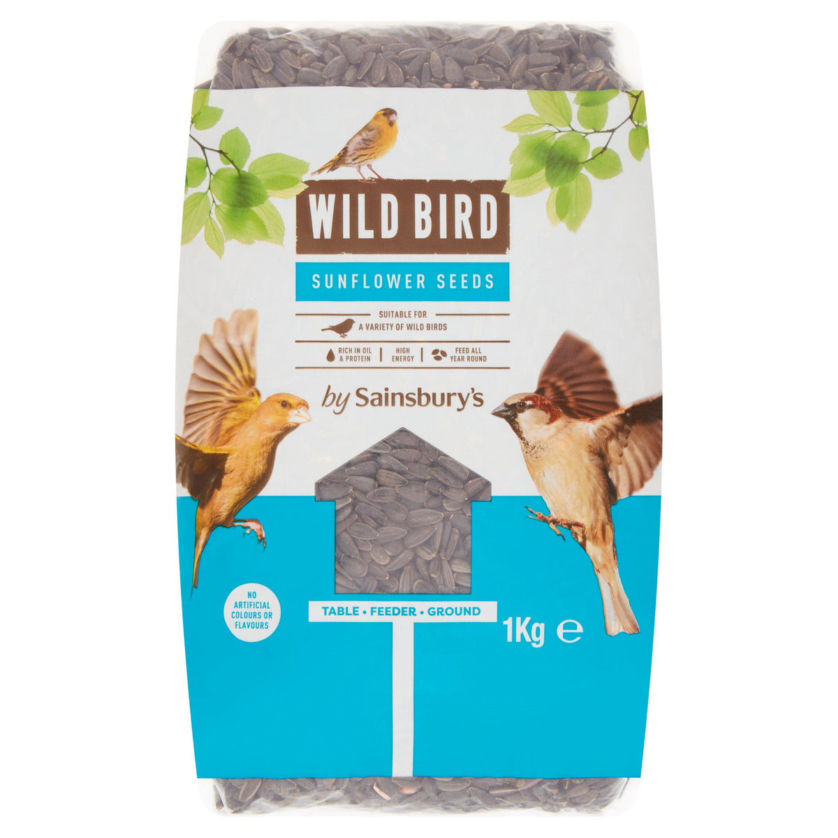 Sainsbury's Wild Bird Sunflower Seeds 1kg (British brand)