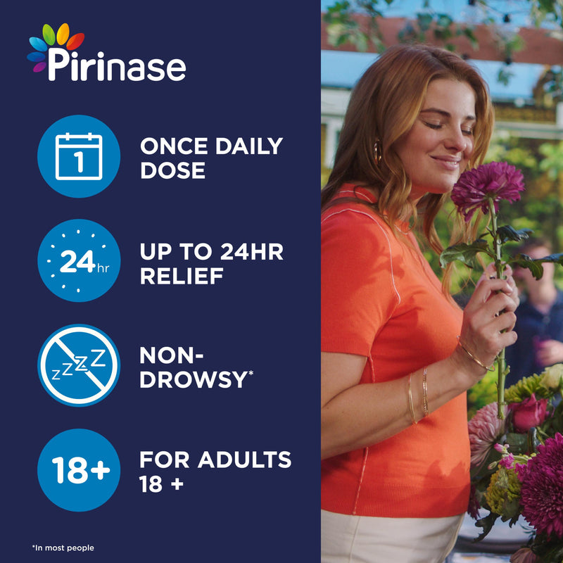 Pirinase hayfever once daily nasal spray 60 sprays (British brand)