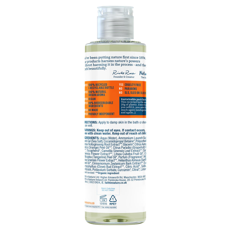 Faith in Nature Grapefruit Orange body wash 300ml - British product