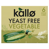 Kallo yeast free vegetable stock cubes 6x11g (British brand)