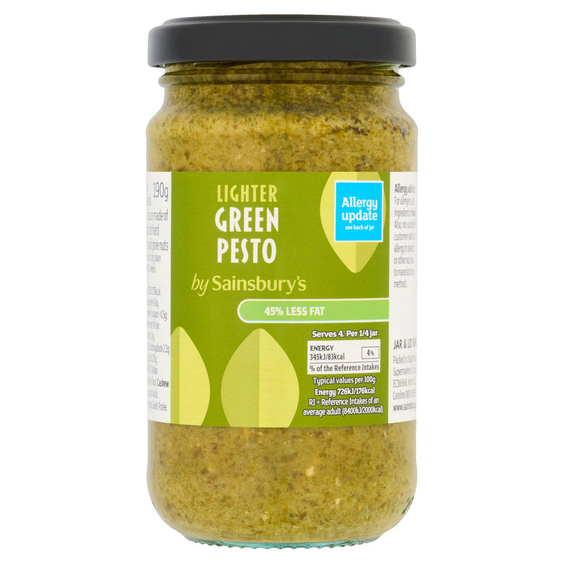 Sainsbury's Green Pesto Light 190g - British product