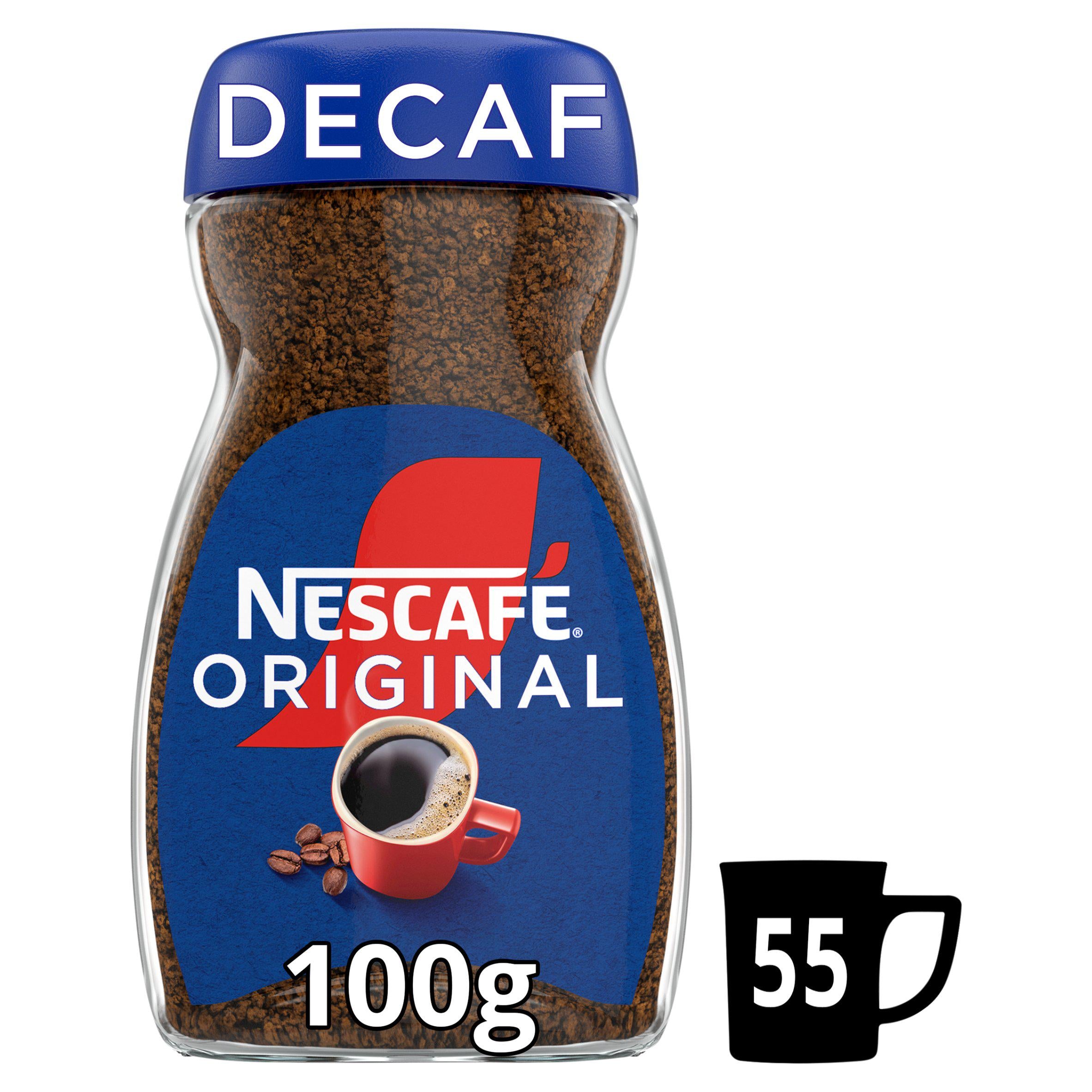 Nescafe Original Decaf instant coffee 100g jar, UK version
