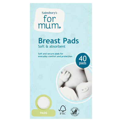 Sainsburys Sainsbury's Disposable Breast Pads x40- Buy online at McGrocer