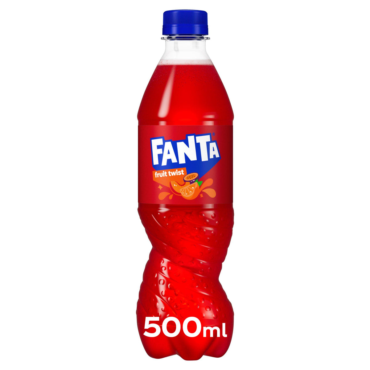 Fanta Fruit Twist sparkling drink 500ml (British brand)
