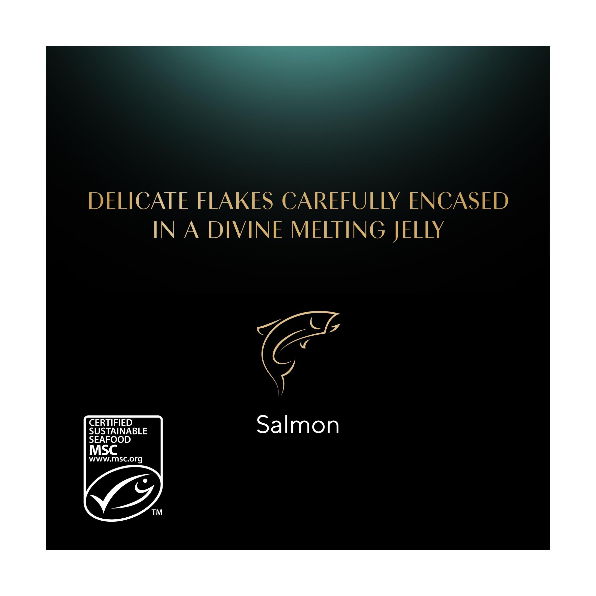 Sheba Fine Flakes Salmon in Jelly cat food 85g - British product