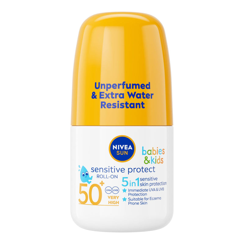 Nivea kids sun cream roll on SPF50+ 50ml (British brand)
