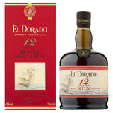 El Dorado 12 Year Old Demerara Rum 70cl bottle - British product