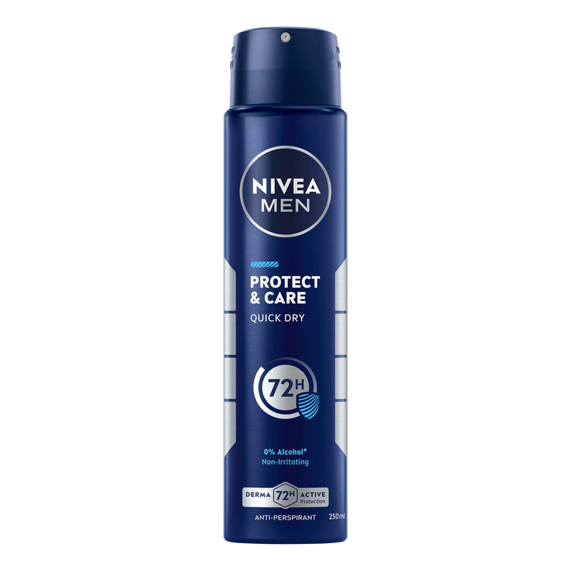 Nivea anti-perspirant deodorant spray Protect & Care 250ml, UK version