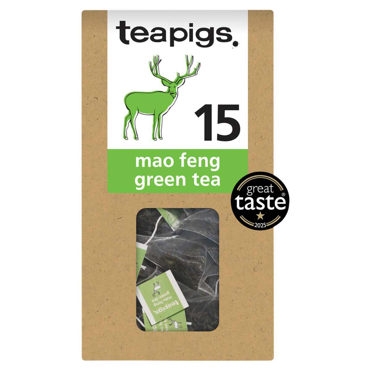 Teapigs Mao Feng green tea bags 37.5g - British product