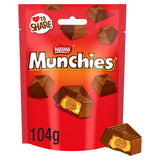 Munchies milk chocolate and caramel cubes 104g, UK version