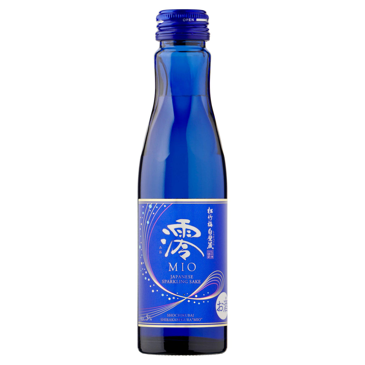 Mio sparkling sake glass bottle 150ml, imported from the UK