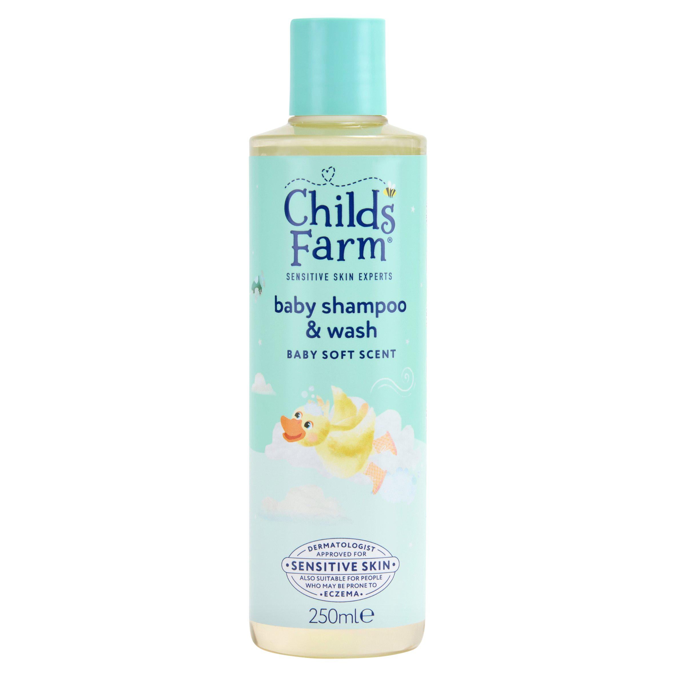 Childs Farm baby shampoo and body wash soft scent 250ml, UK version