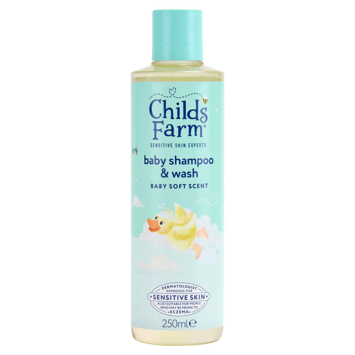 Childs Farm baby shampoo and body wash soft scent 250ml, UK version