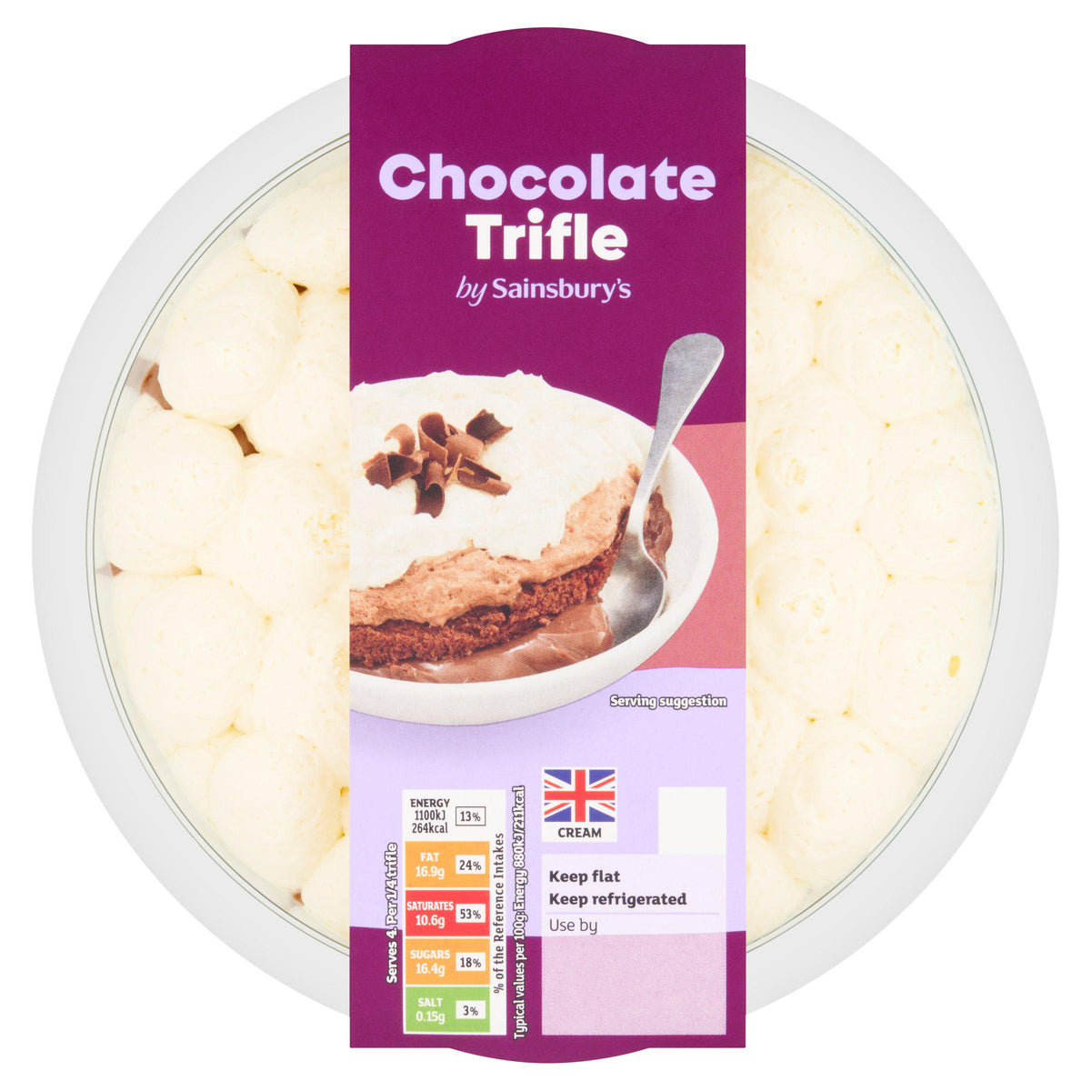Sainsbury's Chocolate Trifle 500g (British brand)