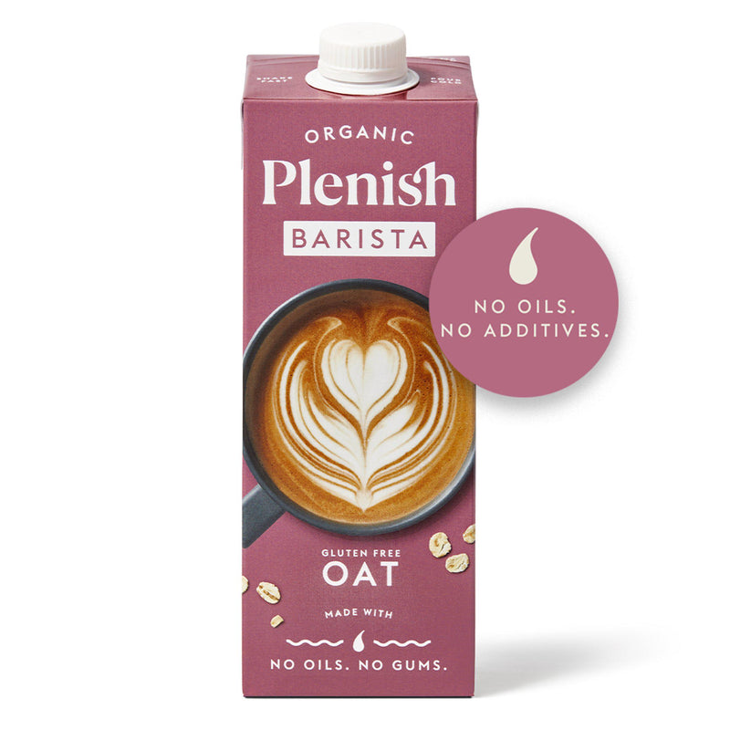 Plenish organic oat barista drink 1L, UK version