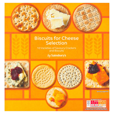 Sainsburys Sainsbury's Biscuits for Cheese Selection Savoury Mix 500g- Buy online at McGrocer