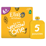 Ella's Kitchen Organic the Yellow One Smoothie Multipack Baby Food Pouch 6+ Months 5x90g