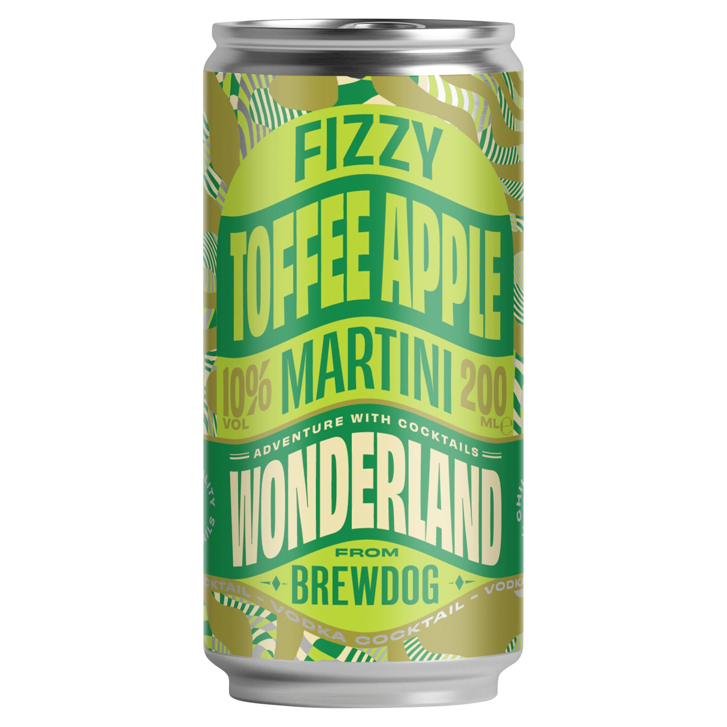 BrewDog Fizzy Toffee Apple Martini cocktail 200ml (British brand)