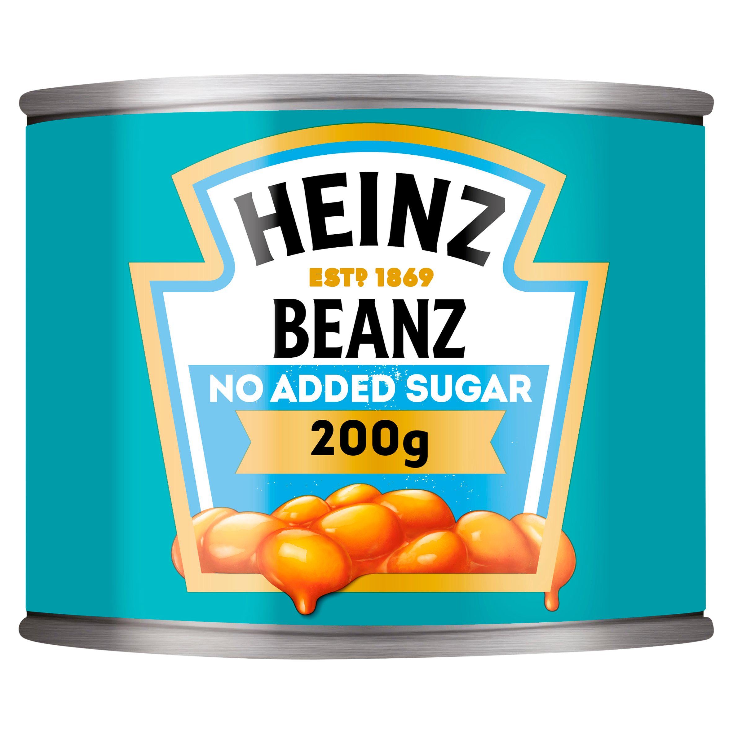 Heinz No Added Sugar Baked Beans i en rig tomatsauce 200g