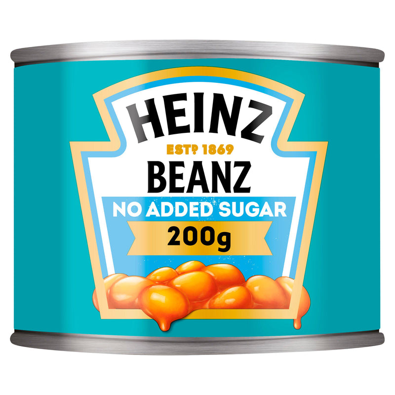 Heinz No Added Sugar Baked Beans i en rig tomatsauce 200g