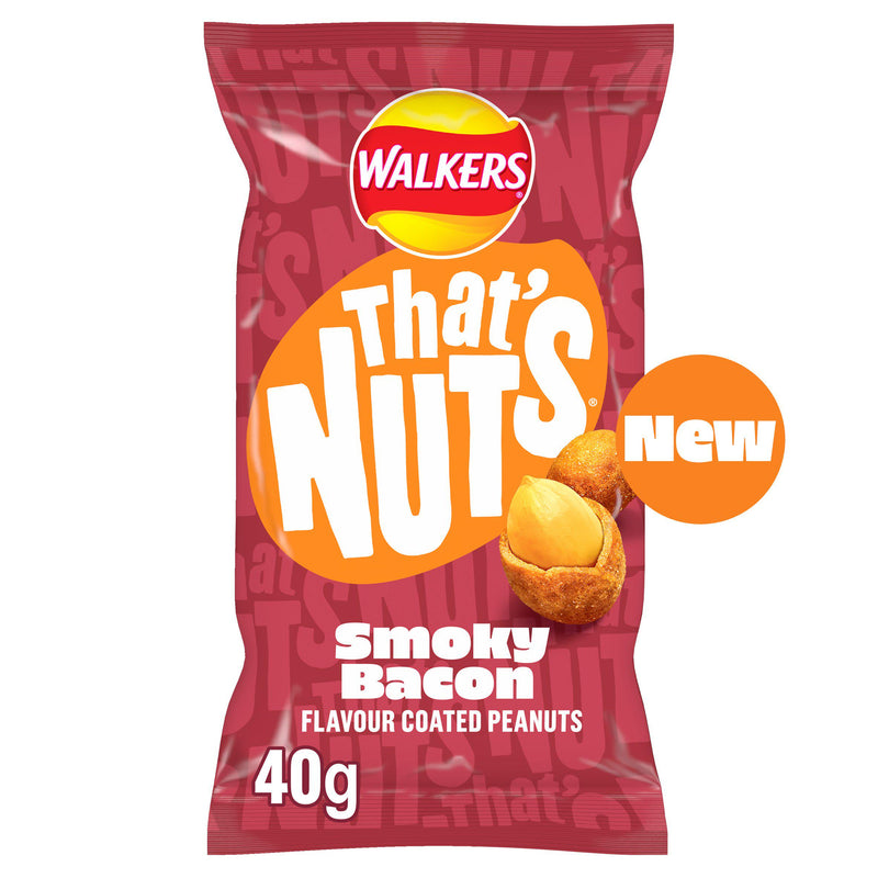 Walkers Smoky Bacon coated peanuts 40g, UK version