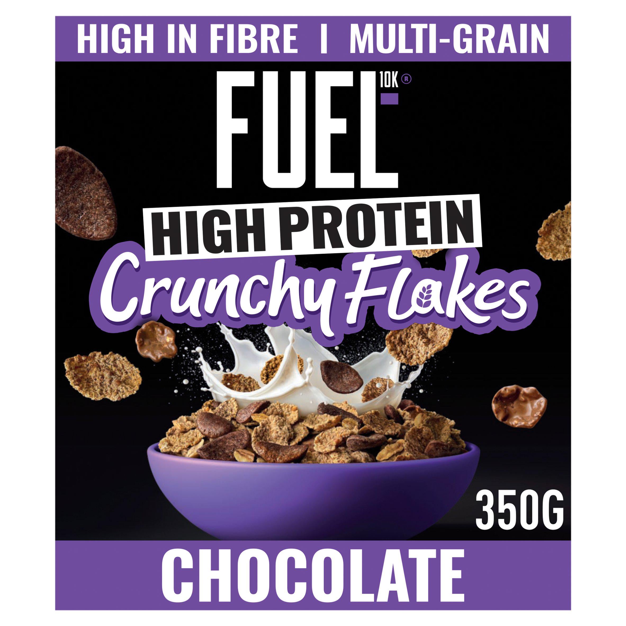 FUEL10K Chocolate Multigrain Flakes 350g - British product