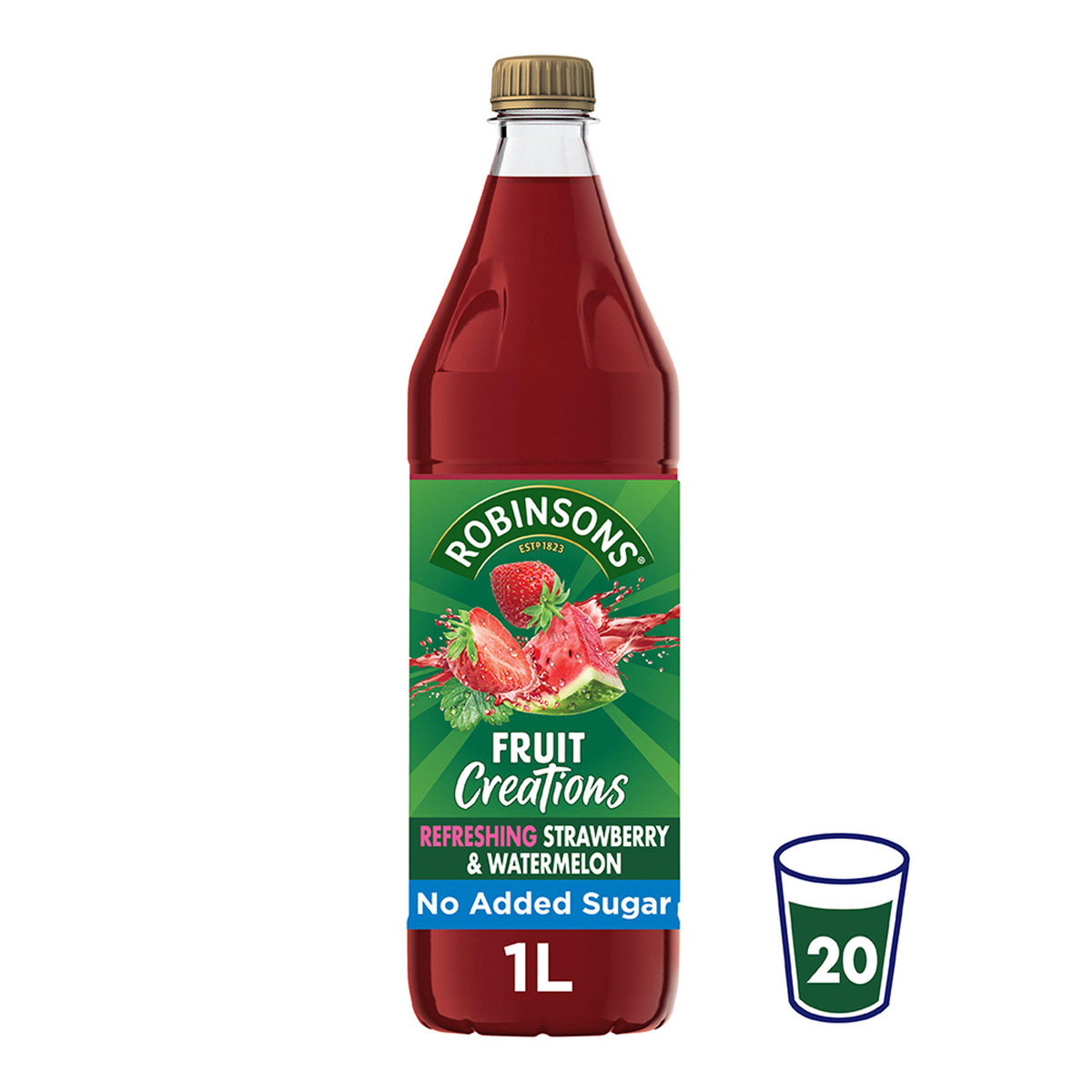Low Calorie Apple, Strawberry & Watermelon Concentrated Squash 1L