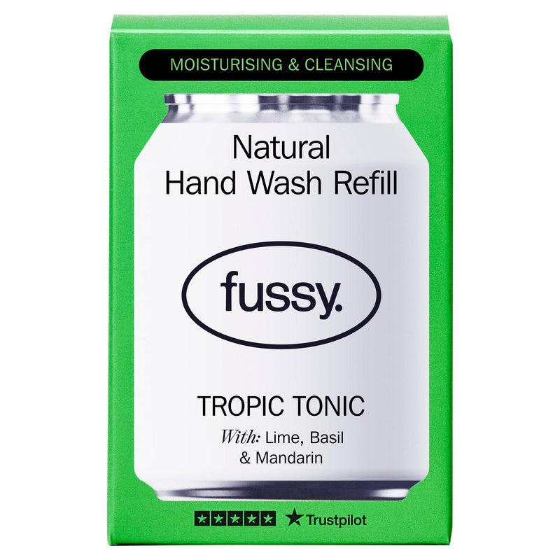 Fussy natural hand wash refill Tropic Tonic 240ml (British brand)