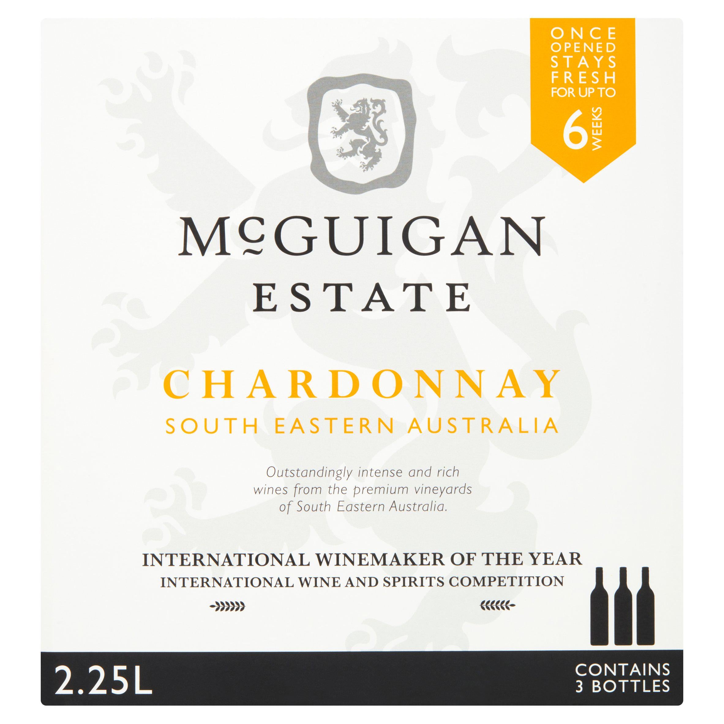 McGuigan Estate Chardonnay white wine box 2.25L, UK version