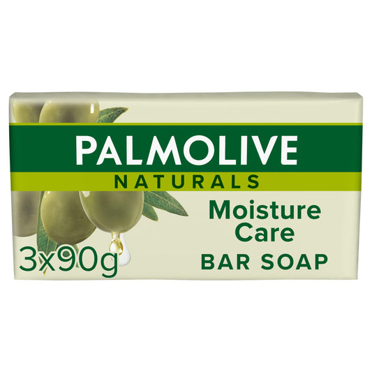 Palmolive Naturals Moisture Care with Olive Bar Soap 3x90g GOODS Sainsburys   