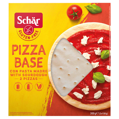 Sainsburys Schär Gluten Free Pizza Base with Sourdough 2x150g- Buy online at McGrocer