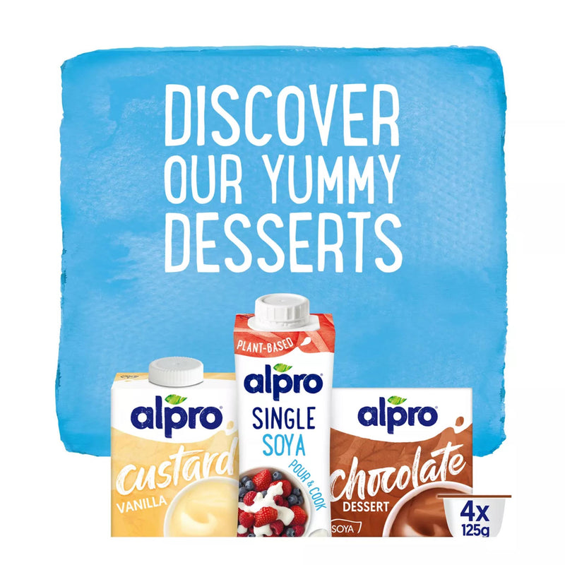 Alpro vanilla custard 525g, imported from the UK