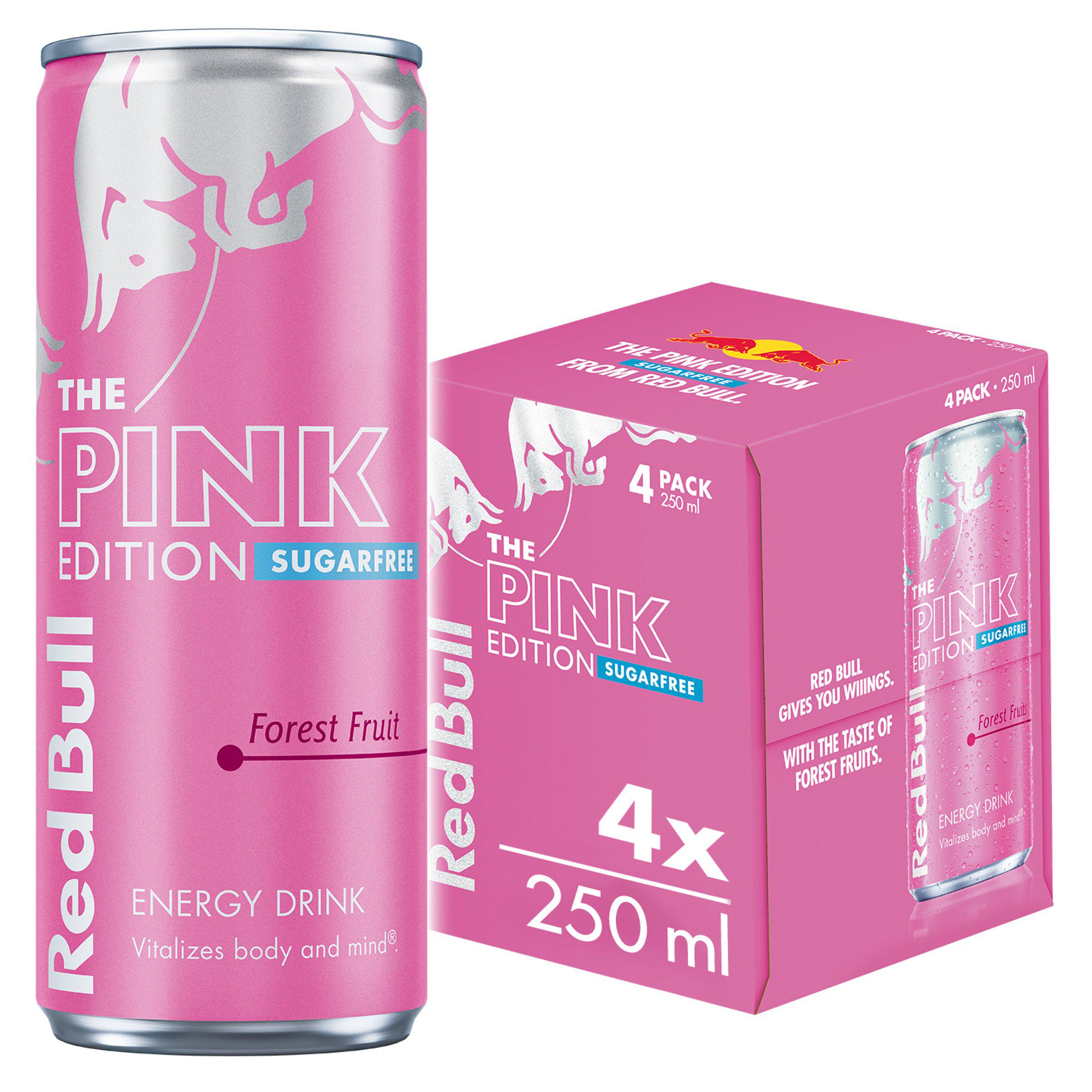 Red Bull Pink Edition 4x250ml, imported from the UK